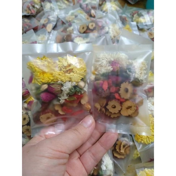 trà dưỡng nhan mix hoa