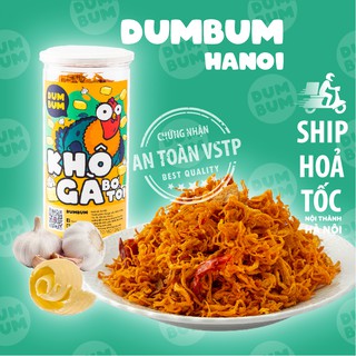 Khô gà bơ tỏi xé cay DumBum 280g, đồ ăn vặt Hà Nội