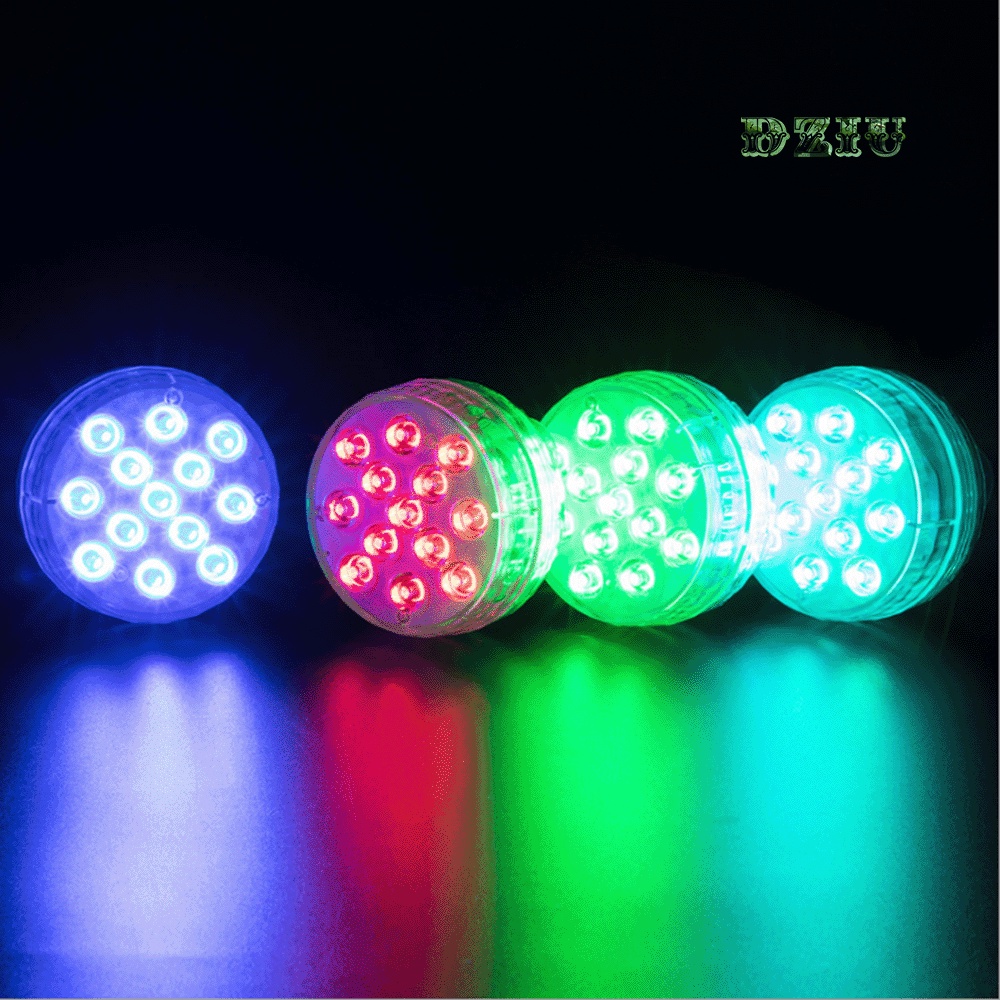 Đèn led trang trí dưới nước sân vườn, đèn led lặn hồ cá điều khiển từ xa RF