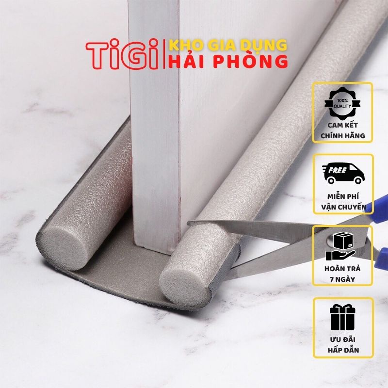 Thanh chặn khe cửa 95 cm, nẹp xốp chặn cửa chống côn trùng, tiếng ồn, gió lùa, gió điều hòa - tigi shop