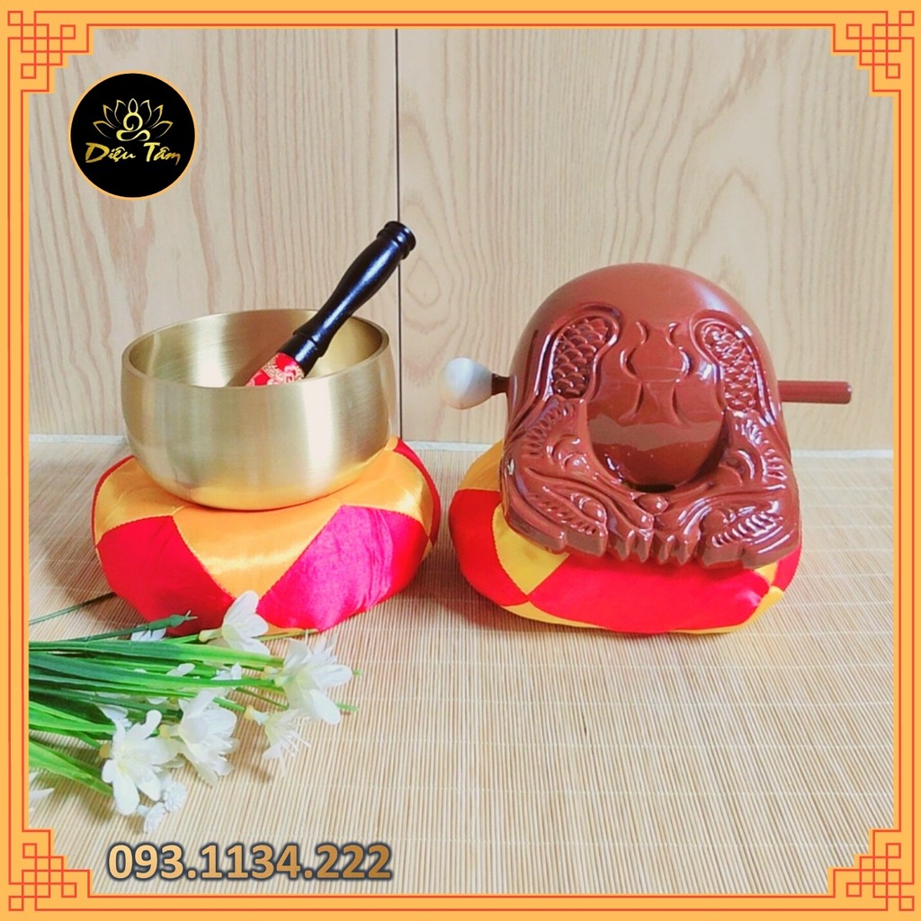 Chuông mõ , chuông không viền Đài Loan, mõ Đài Loan chuông mõ vàng 3.5inh