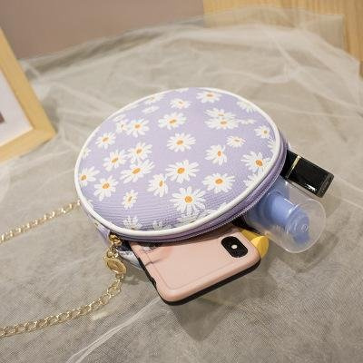 TÚI NỮ ĐEO CHÉO, ĐEO VAI KIỂU DÁNG TRÒN PHỐI DÂY XÍCH SANG TRỌNG CHẤT LIỆU DA CAO CẤP G0055
