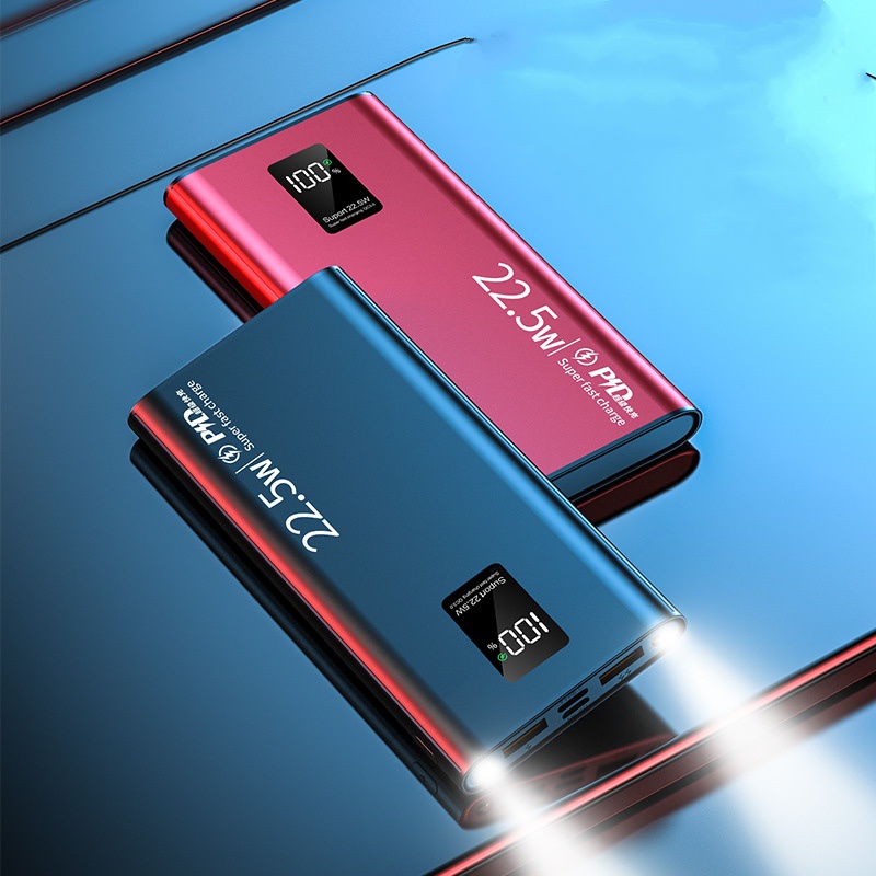 Pin Sạc Dự Phòng YM-434 10000 mAnh/ 20000mAh  Sạc Nhanh 22,5W Vỏ Hợp Kim Nhôm