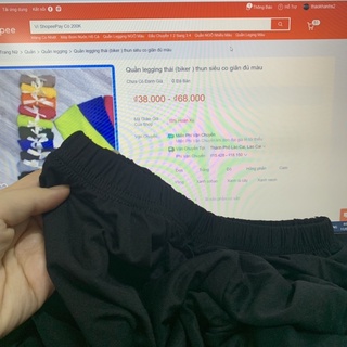 Quần legging Thái (biker) thun siêu co giãn