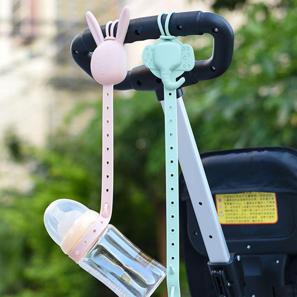 LAYOR1 Dây Đeo Bình Sữa Bằng Silicon An Toàn Chống Rơi Kiểu Hoạt Hình Động Vật Dễ Thương Cho Bé