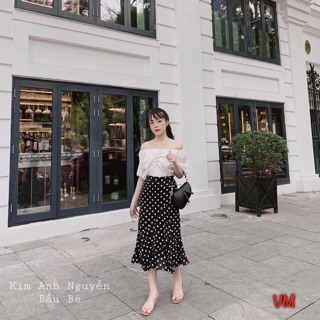 Set váy chấm bi