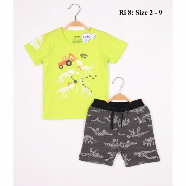 Đồ bộ bé trai YOYO máy bay Đội bay siêu đẳng, khủng long 2-9 tuổi