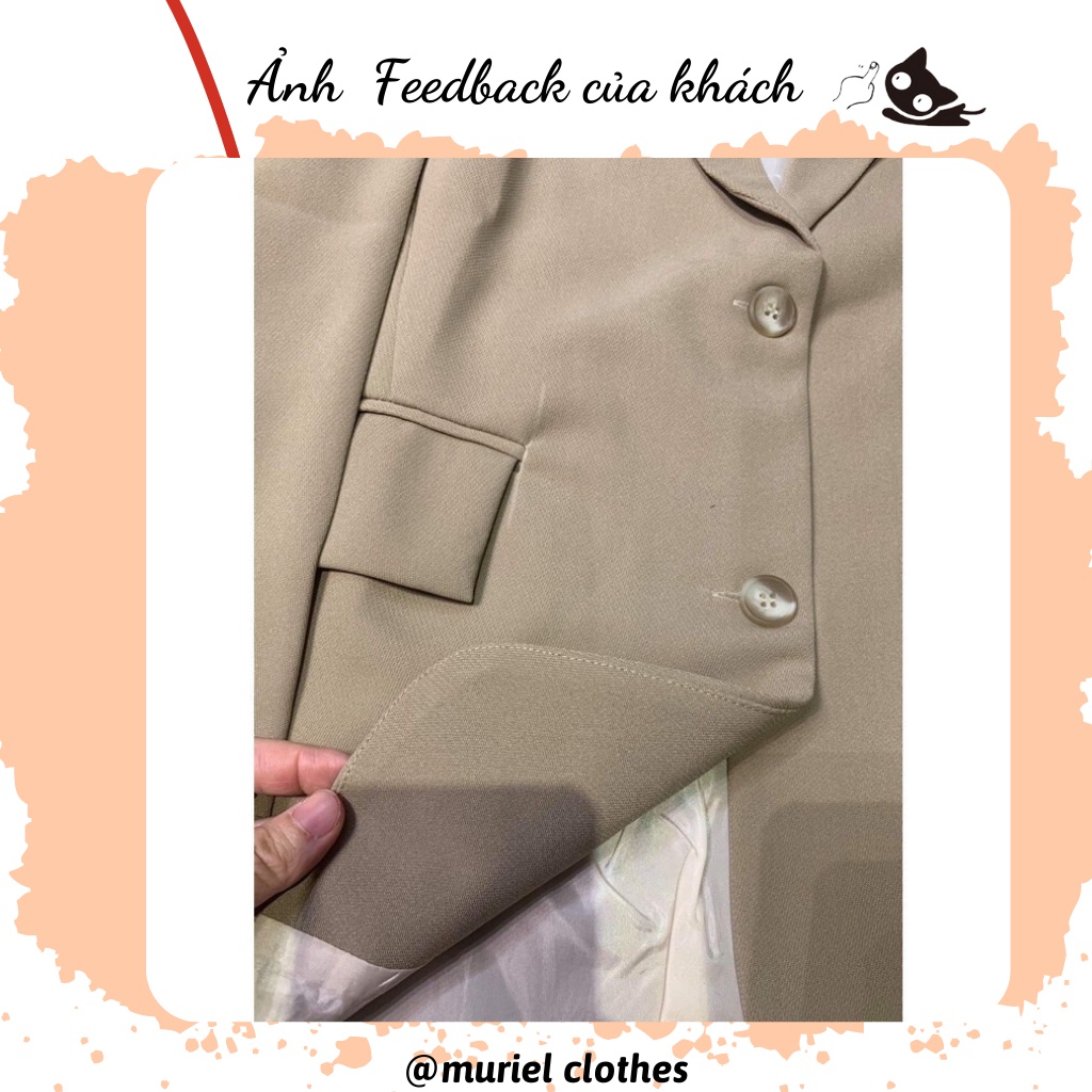 Áo blazer 2 lớp dài tay nhiều màu phong cách Hàn quốc Áo vest nữ khoác ngoài | BigBuy360 - bigbuy360.vn