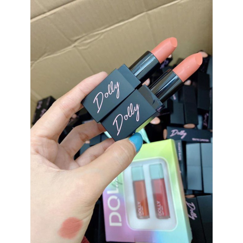 [Nâu sữa] son sáp phủ phấn dolly không chì mềm môi | BigBuy360 - bigbuy360.vn
