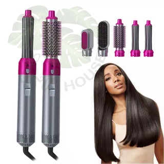 Máy làm tóc tạo kiểu tóc 5 in 1, Máy sấy tóc ion âm uốn, tóc uốn duỗi thẳng sử dụng kép đa năng tiện dụng