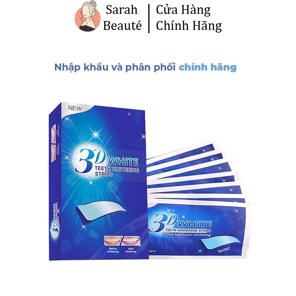 Miếng Dán Trắng Răng 3D White Teeth Whitening Strips - Sarah Beaute MP35