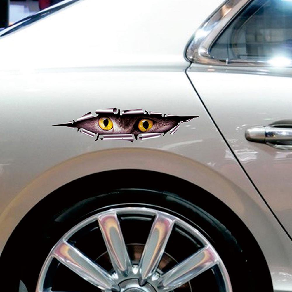 DARNELL Miếng Dán Trang Trí Xe Hơi Họa Tiết Vui Nhộn