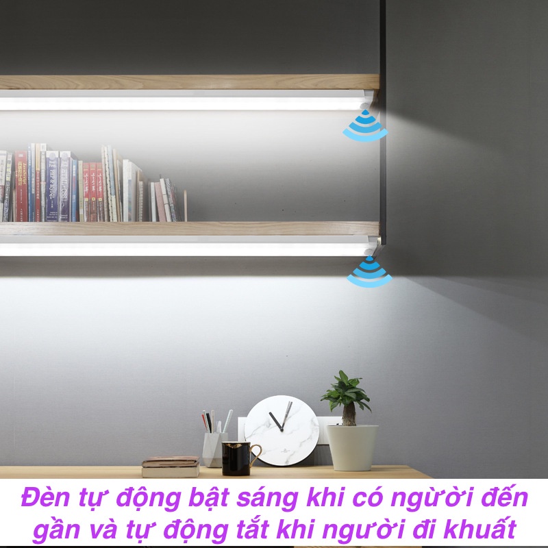 Đèn Led Cảm Biến Không Dây Gắn Tủ Quần Áo, Tủ Bếp, Tủ Đồ, Tủ Rượu, Chân Giường, Góc Tối, mang đi du lịch...