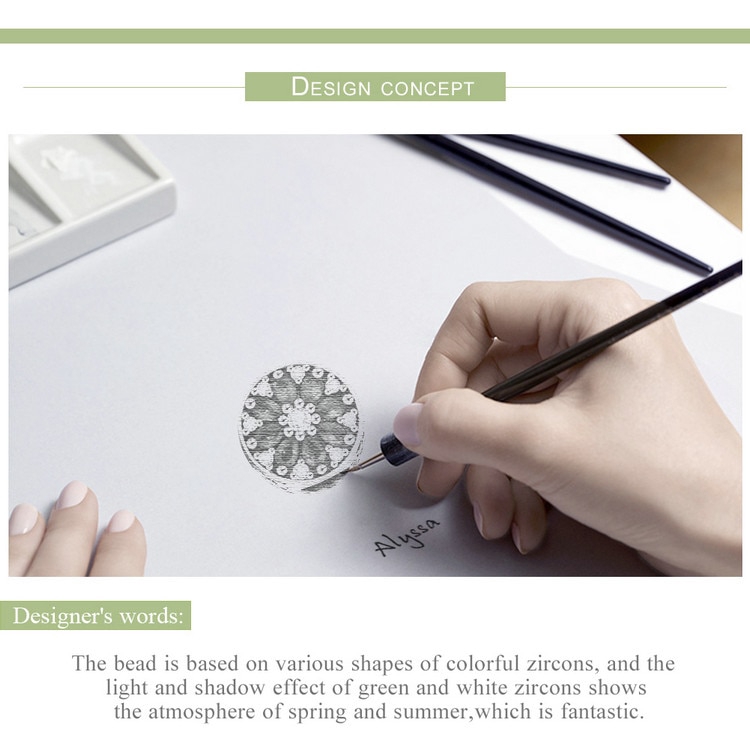 Hạt Xỏ Vòng Tay Bamoer SCC629 Bằng Bạc 925 Thời Trang Cho Nữ