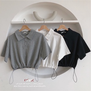 Áo polo rút dây eo comic 802236