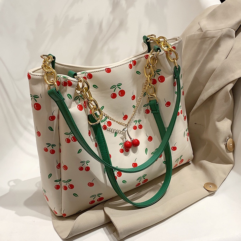 Túi Đeo Vai Sức Chứa Lớn Họa Tiết Hoa Dành Cho Nữ