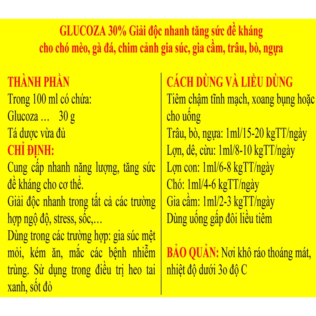 1 lọ GLUCO 30% 100ml