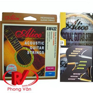 Dây Đàn Guitar Acoustic Alice AW430 Gía Rẻ
