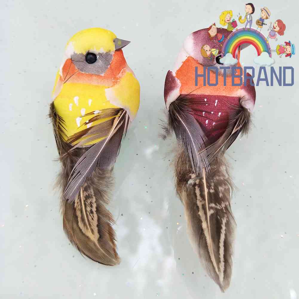 Set 12 Mô Hình Chim Giả Trang Trí Sân Vườn