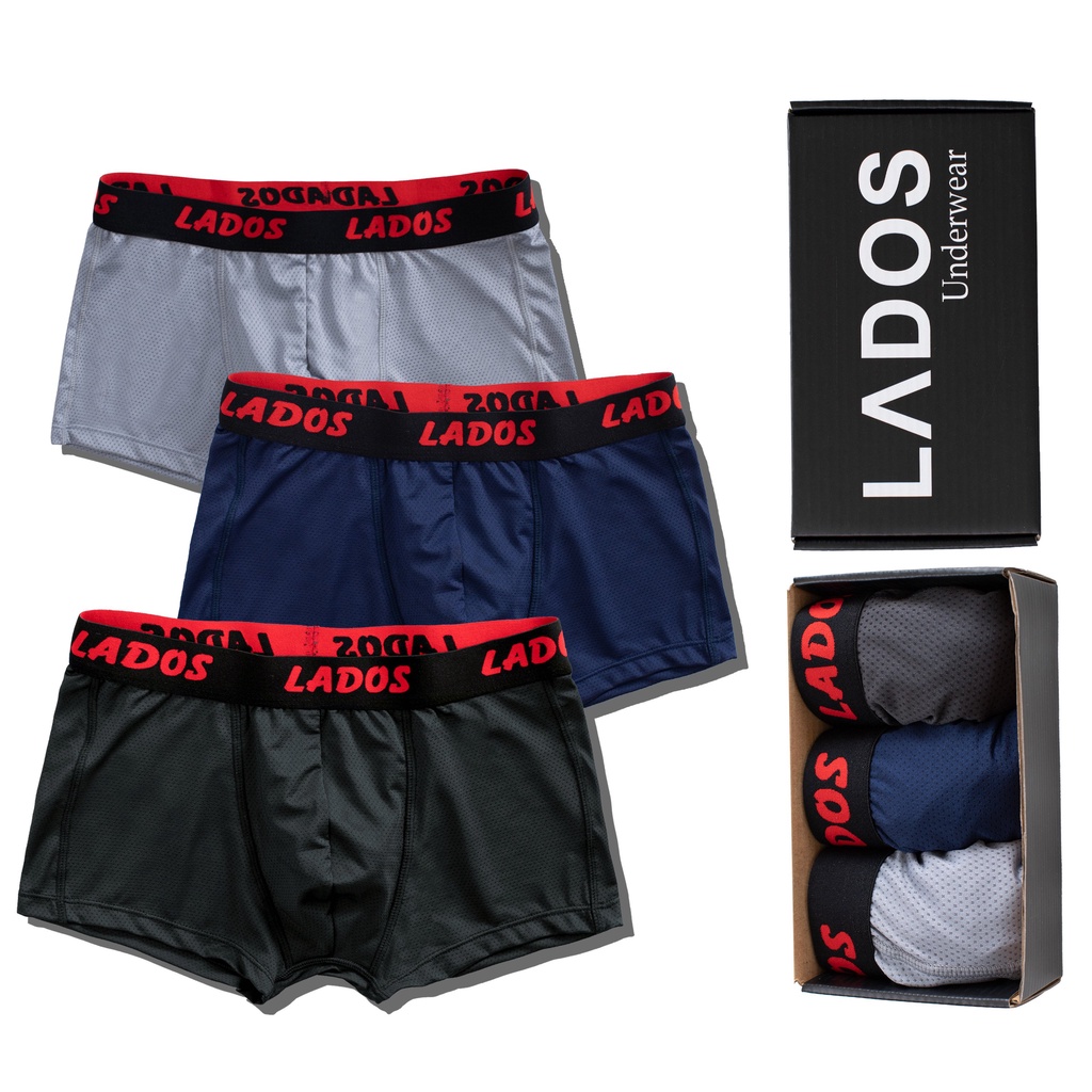  Quần lót boxer vải lưới co giãn thoáng mát LADOS - 4117 form chuẩn, thấm hút