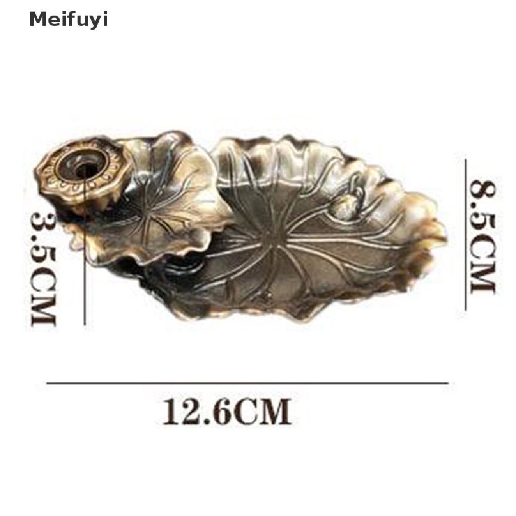 Đế đốt trầm hương hình lá sen dành cho trang trí phòng khách VN439