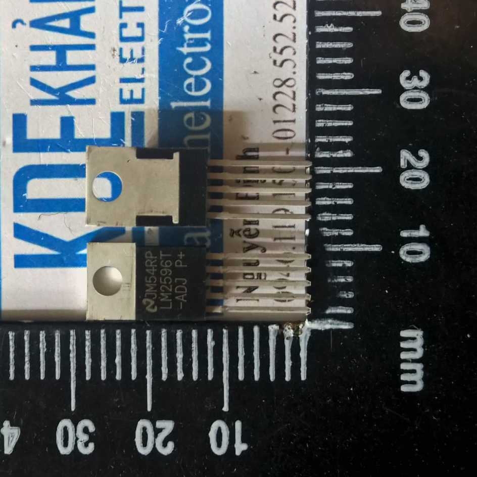 5 con LM2596T-ADJ TO220-5 LM2596 chỉnh áp IC BUCK POWER kde1527