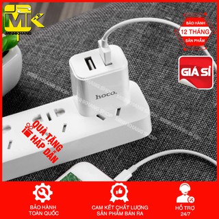 [BẢO HÀNH 1 ĐỔI 1] Bộ Sạc Nhanh HOCO CHÍNH HÃNG 2 Cổng Lighting Cho Iphone/Ipad/Ipod 5.0