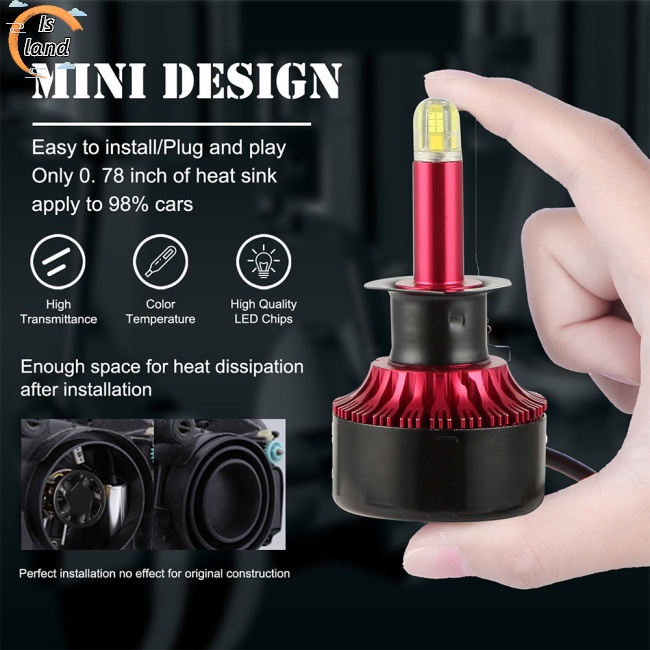 Đèn Pha Bóng LED 9005 120w 6000lm 360 Độ Cho Xe Hơi