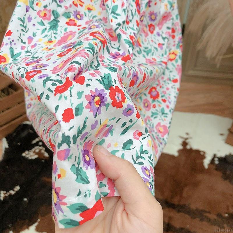 Đầm In Hoa Mùa Hè Cho Bé Gái