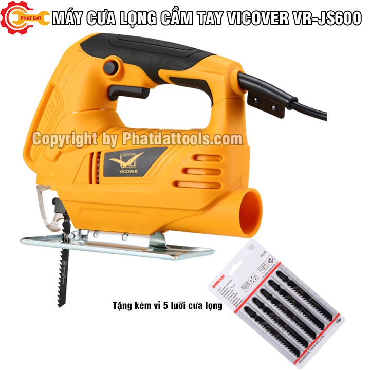 Máy Cưa Lọng Cầm Tay VICOVER VR-JS600-Tặng Kèm Vỉ 5 Lưỡi Cưa-Bảo Hành 6 Tháng