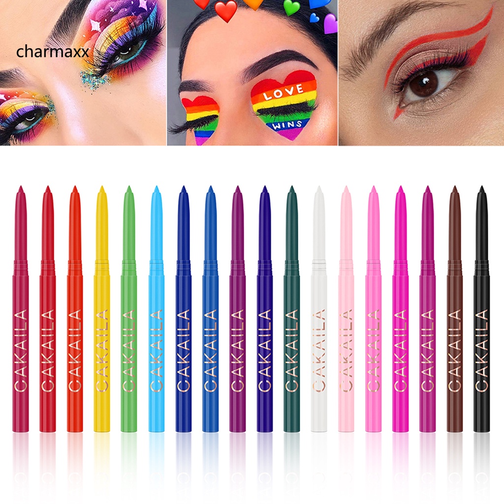 Bộ bút kẻ mắt 18 màu sắc chống thấm nước dễ tẩy trang | BigBuy360 - bigbuy360.vn