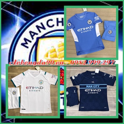 Bộ Quần Áo bóng đá CLB MANCHESTER CITY 2021 - 2022 - Hàng Super Thái Chuẩn thi đấu