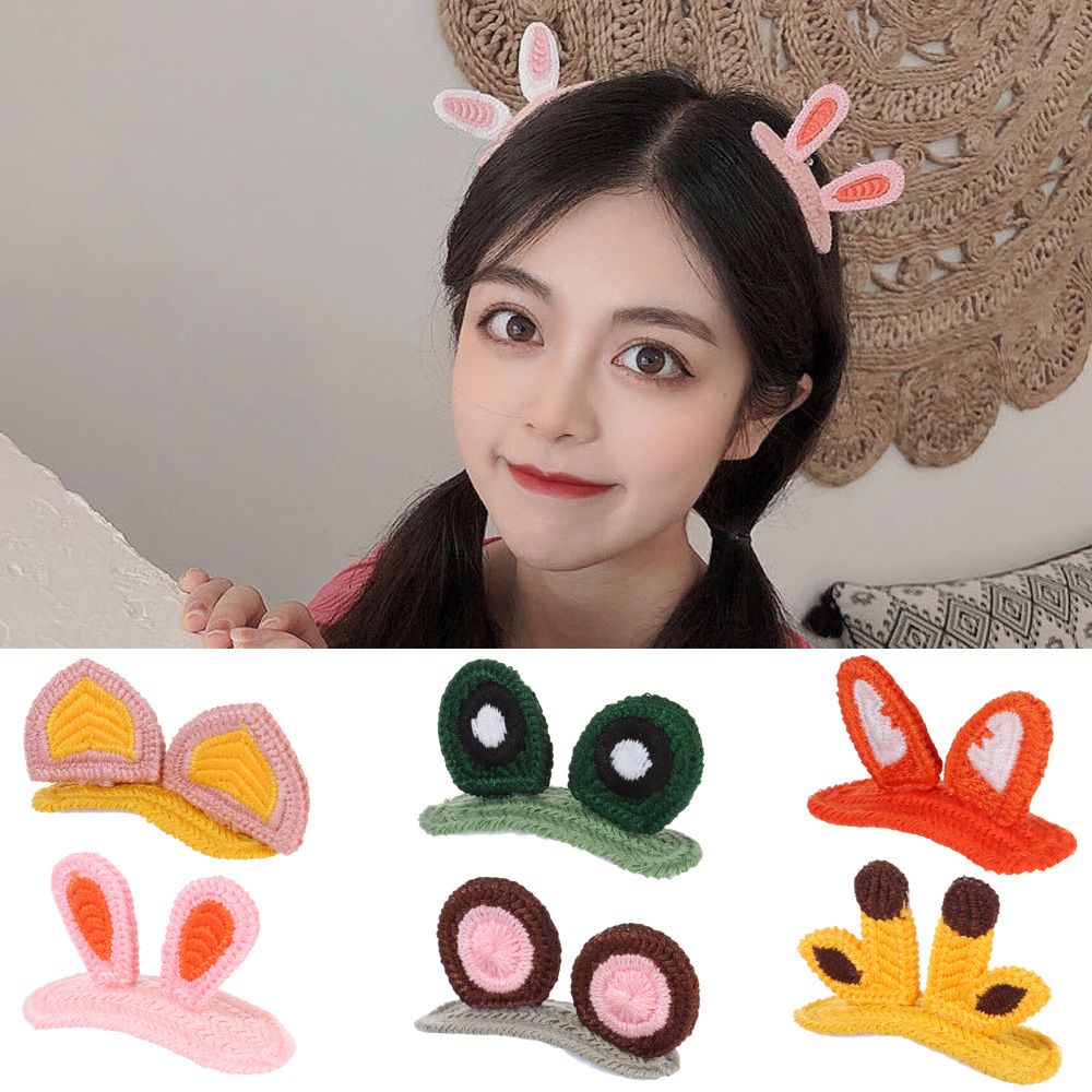 Kẹp Tóc Hình Tai Động Vật Hoạt Hình Ba Chiều Phong Cách Hàn Quốc Dễ Thương Cho Nữ