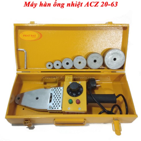 Máy Hàn Ống Nhiệt ACZ 20-63 chuyên dụng hàn nối các loại ống cấp nước sạch.