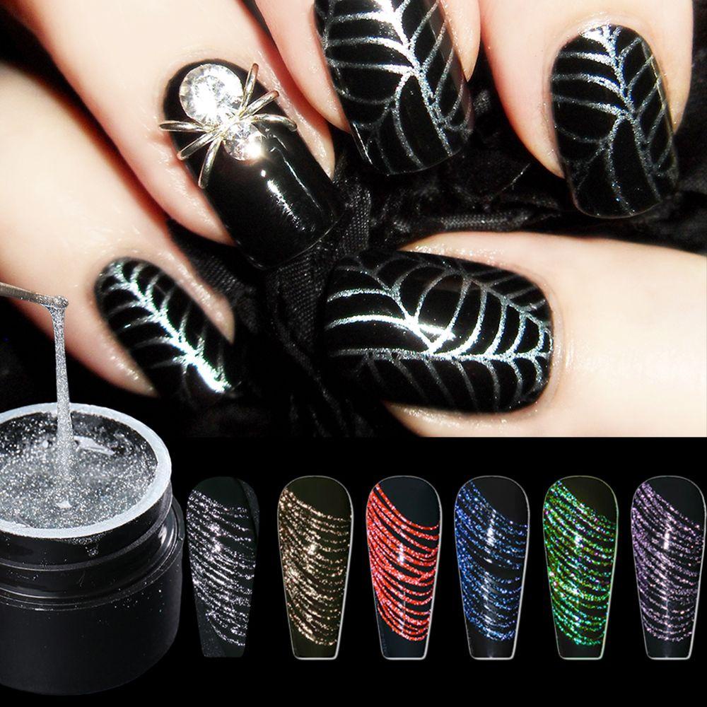 Lọ Gel Sơn Móng Tay Kim Tuyến Lấp Lánh DIY|Gel Sơn Móng Tay Màu Phản Quang