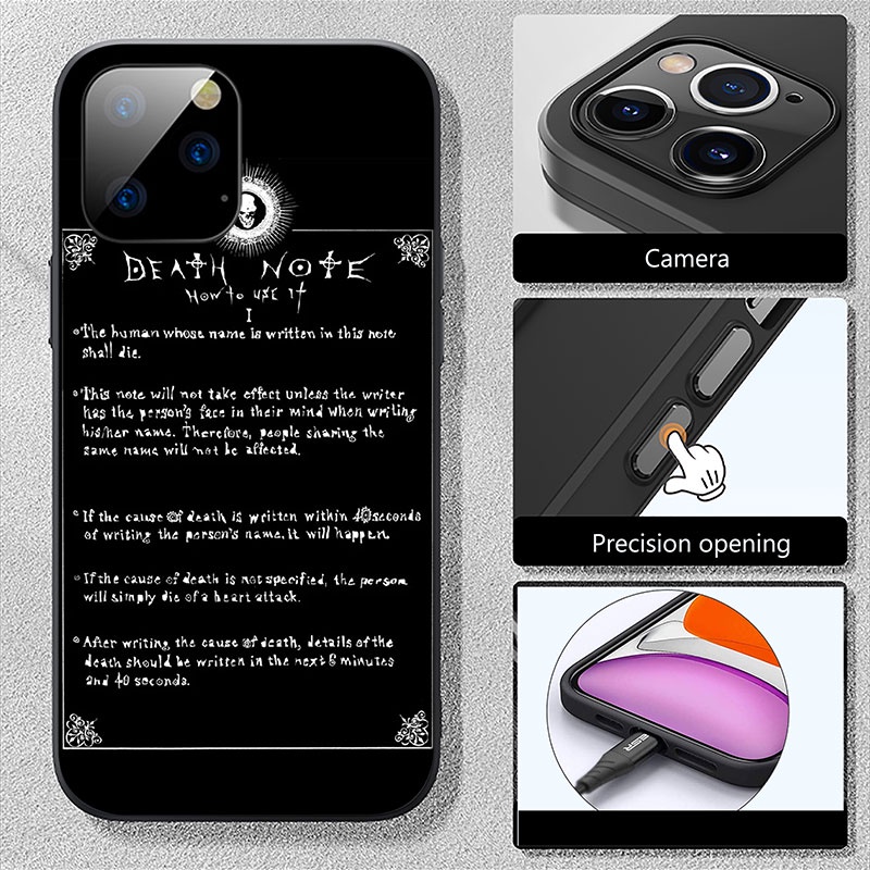 Ốp Điện Thoại In Hình Ryuk kira Death Note Cho iPhone 13 12 Pro Max Mini XS Max X HH70