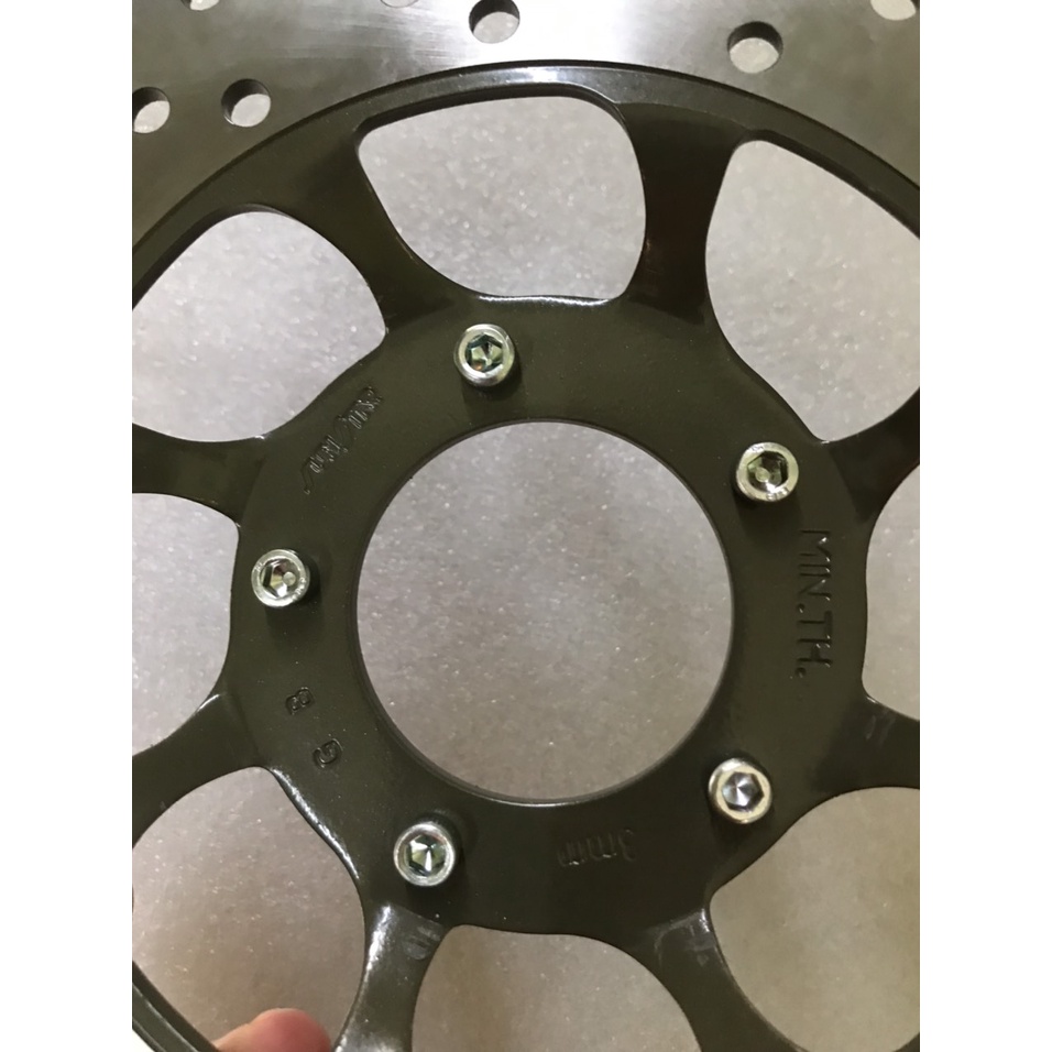 ĐĨA PHANH ZIN 5 LỖ ỐC LÕM WAVE 110  FUTURE 110 THÁI GẮN ZIN THEO XE