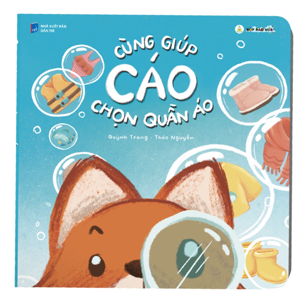 Sách cho bé Cùng Giúp Cáo Chọn Quần Áo 0-3 tuổi - Giúp bé tự sửa soạn trang phục phù hợp