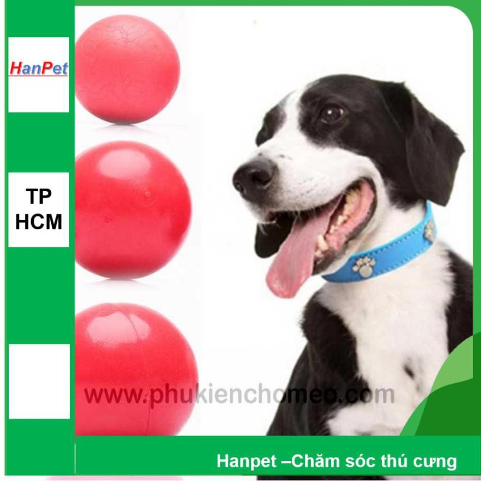 Hanpet.GV- Bóng cho chó chơi và gặm- Bóng cao su nặng gồm 4 size