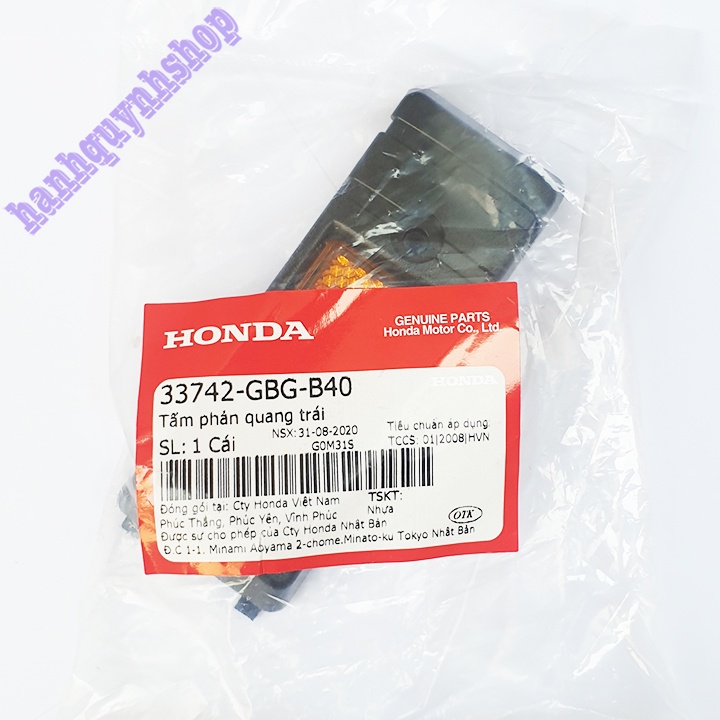 Tấm Phản Quang Trái Phải Gắn Càng Trước Xe Dream Chính Hãng Honda