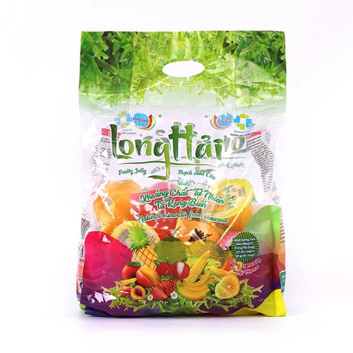 Thạch Rau Câu Long Hải Trái Cây Túi To 910g
