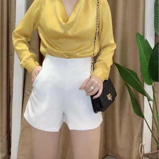 Quần Short Ngắn Lưng Cạp Cao