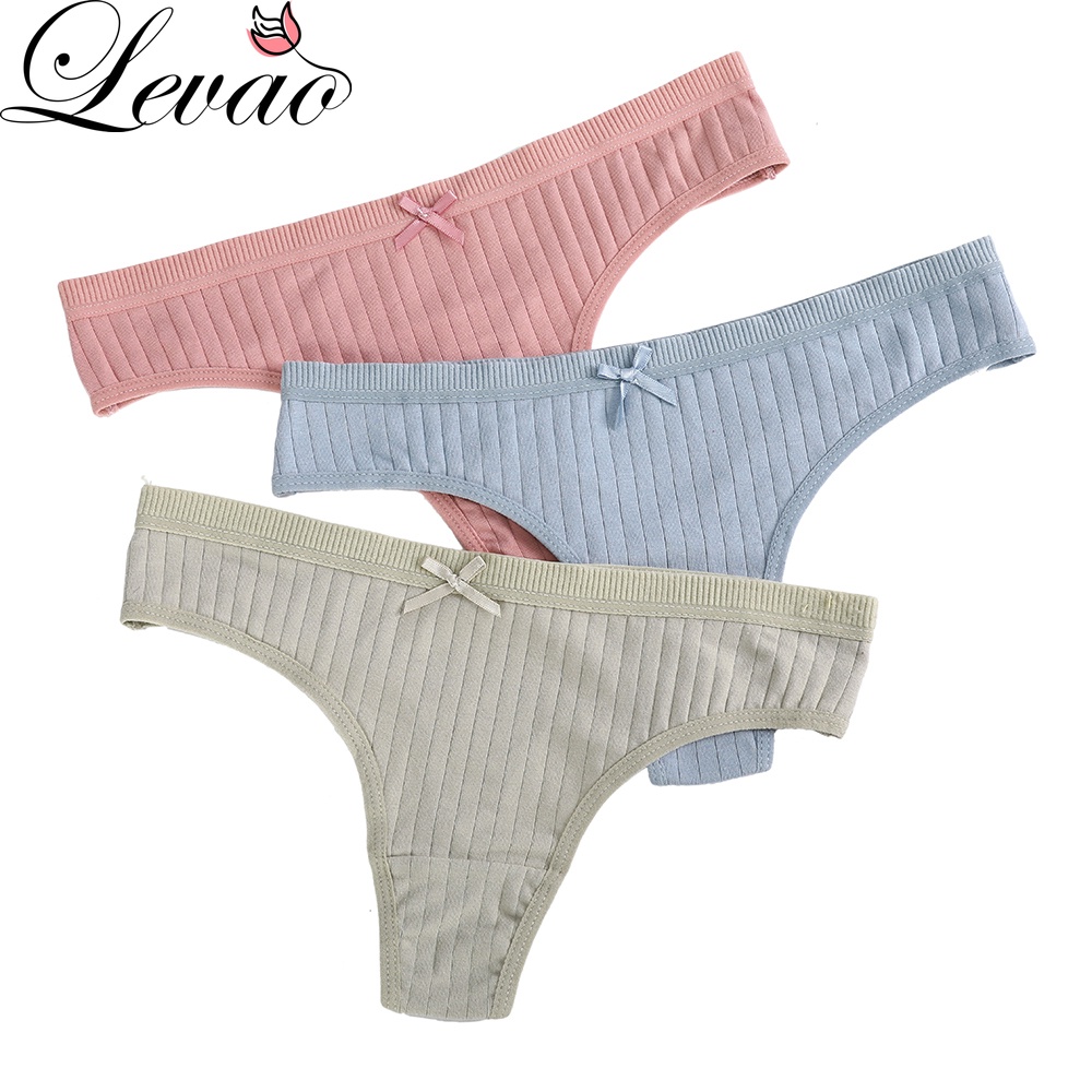 Quần Lót Cotton Lọt Khe Gợi Cảm Quyến Rủ Cho Nữ LEVAO