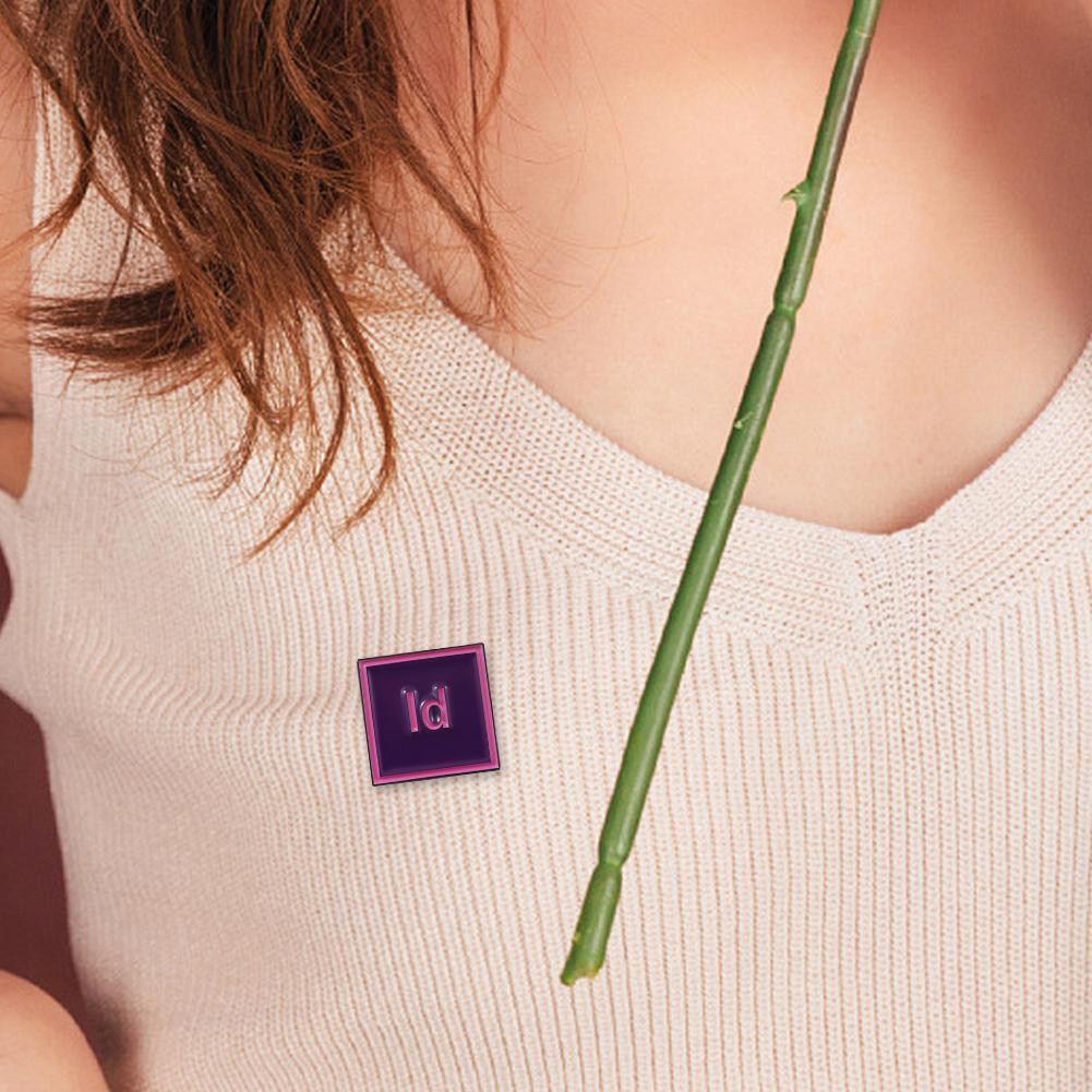 Creative Photoshop Design Lapel Pins Women Men Shirt Blouse Brooch Jewelry