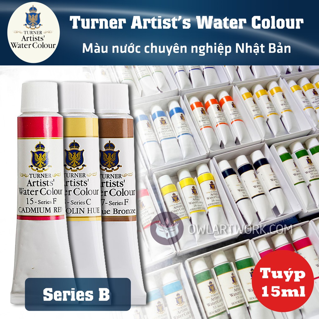 Màu nước Turner Artist tuýp lẻ 15ml Series B