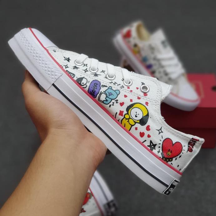 Giày Thể Thao Converse X Bt21 Bts Thời Trang Cho Bé