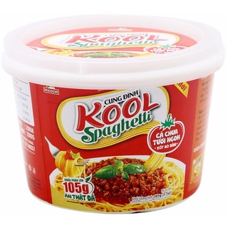 [ Mua nhiều hỗ trợ giảm giá] Mì trộn Cung Đình Kool Spaghetti tô 105g (có gói xốt bò bằm) khẩu phần lớn