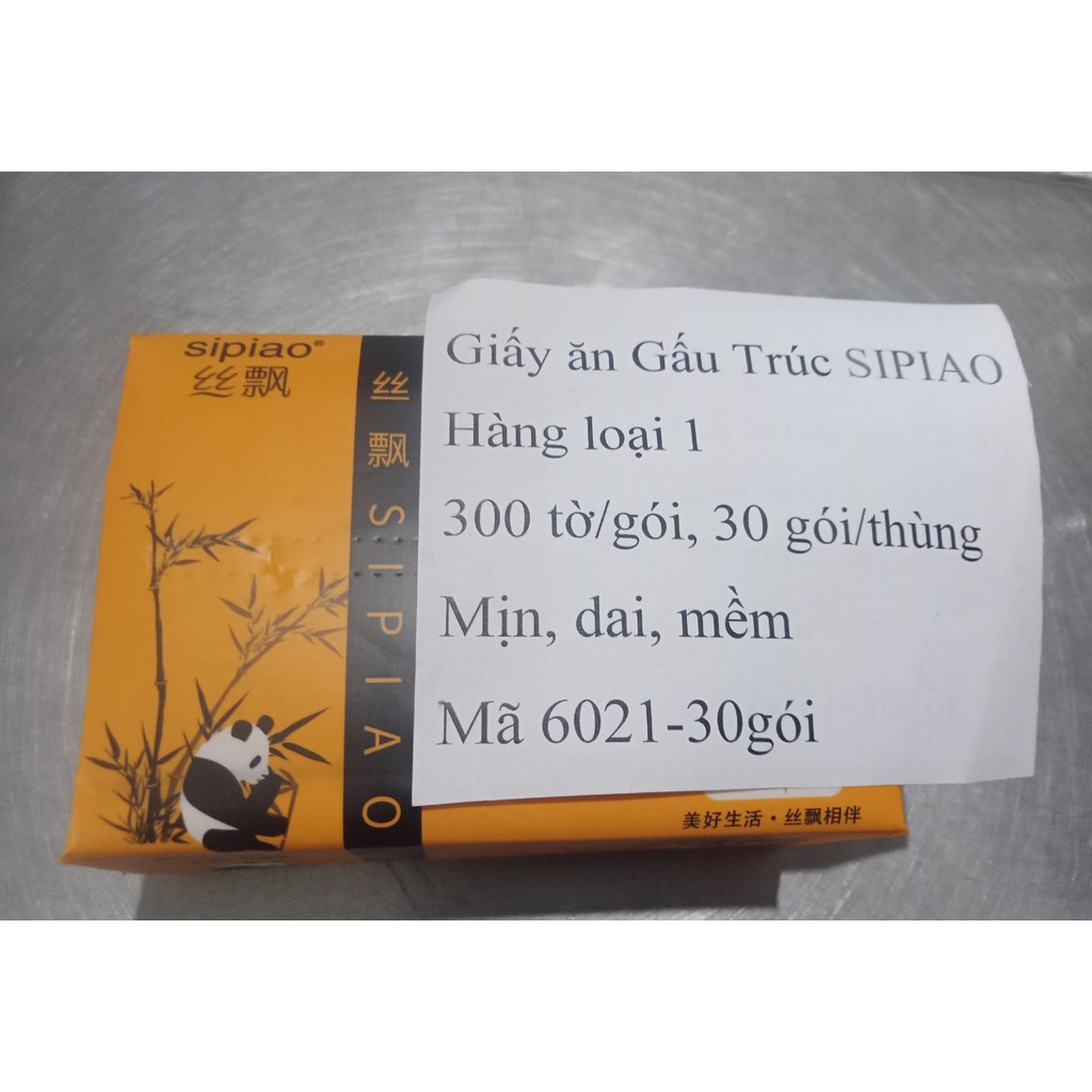 [Tổng kho xả hàng] Giấy Ăn Gấu Trúc Sipiao Siêu Dai Mềm Mịn Hàng Loại 1 Chuẩn Nội Địa Thùng Đủ 30 Gói Mỗi Gói 300 Tờ