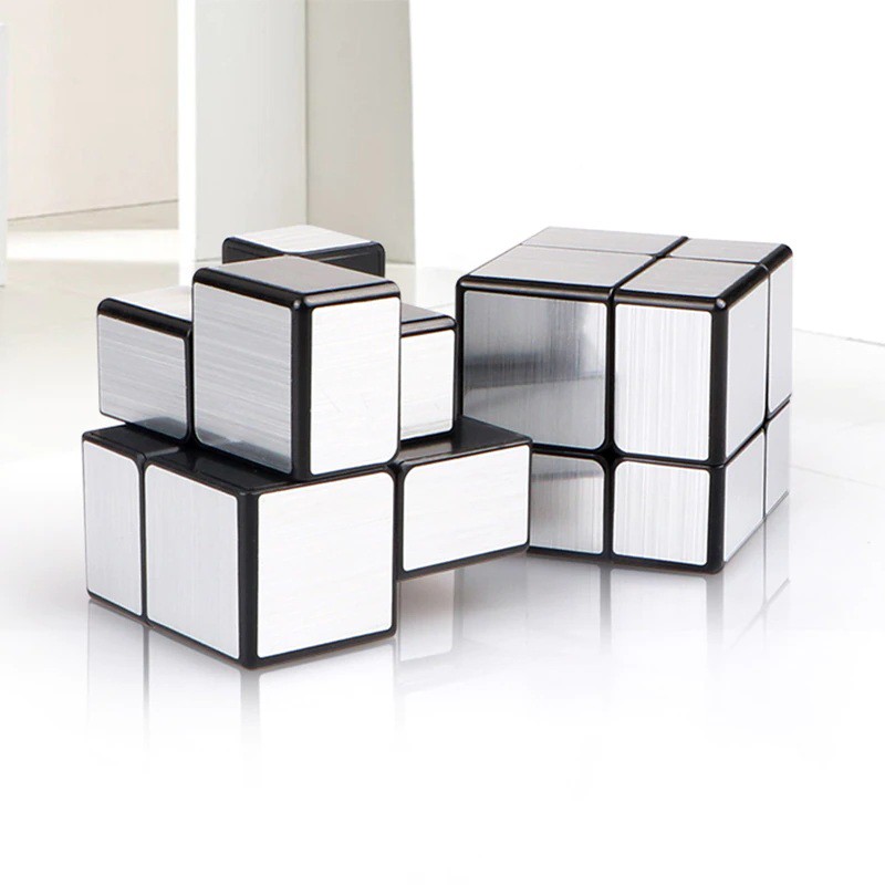 Rubik Qiyi 2x2 Gương Mirror Bạc - rubik lập phương đồ chơi phát triển trí tuệ