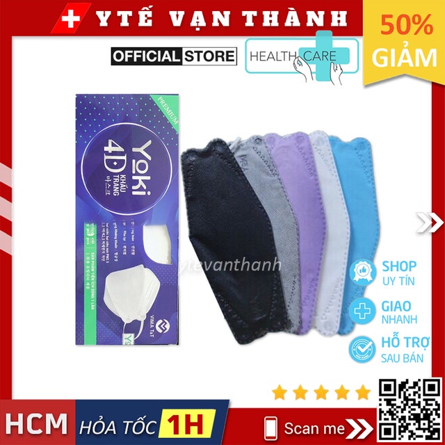✅ [HÀN QUỐC] Khẩu trang 4D- Yuki / Yoki Premium (Hộp 10 Cái), Chuẩn KF94 - VT0817